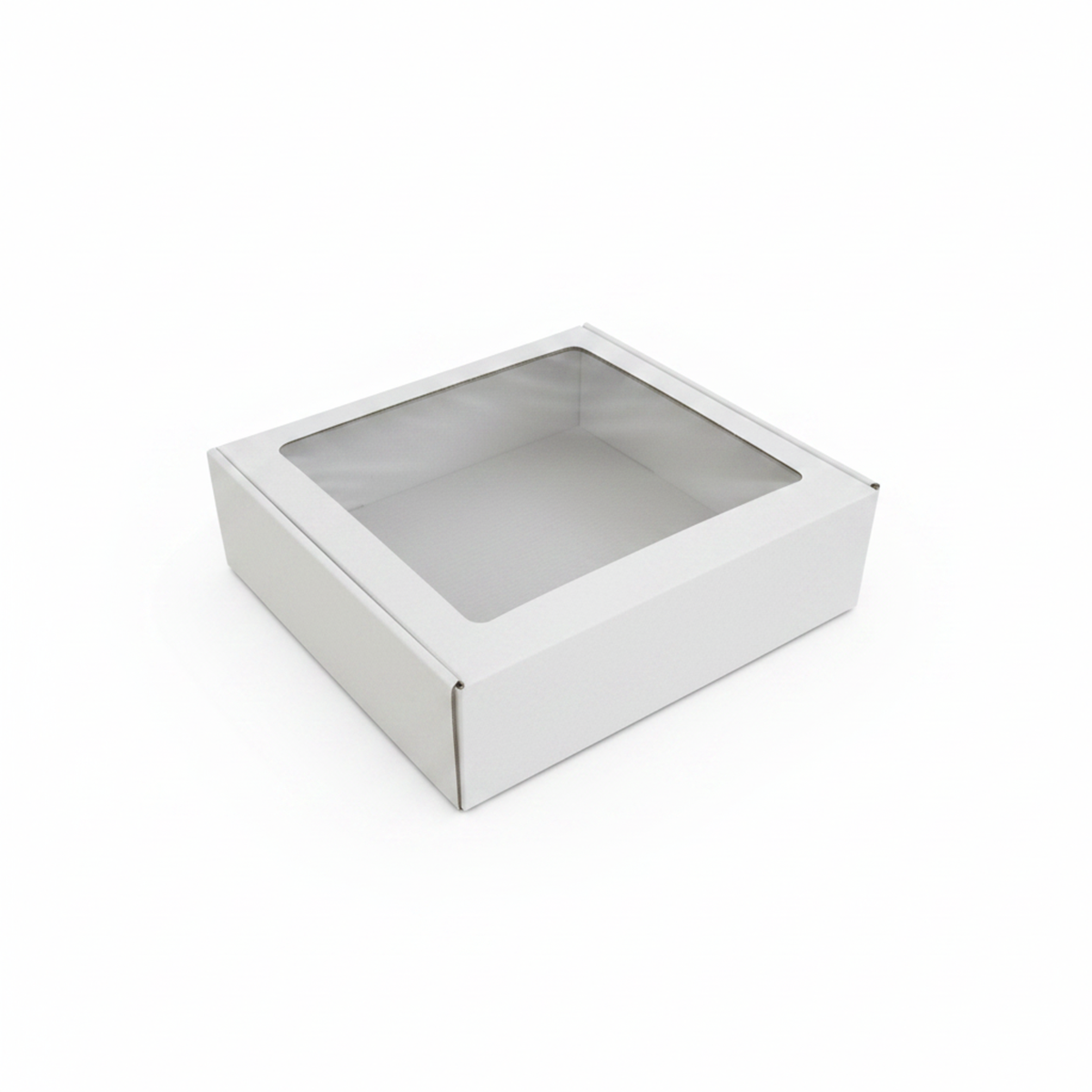 Poklon kutija s prozorom 195x205x50mm bijela